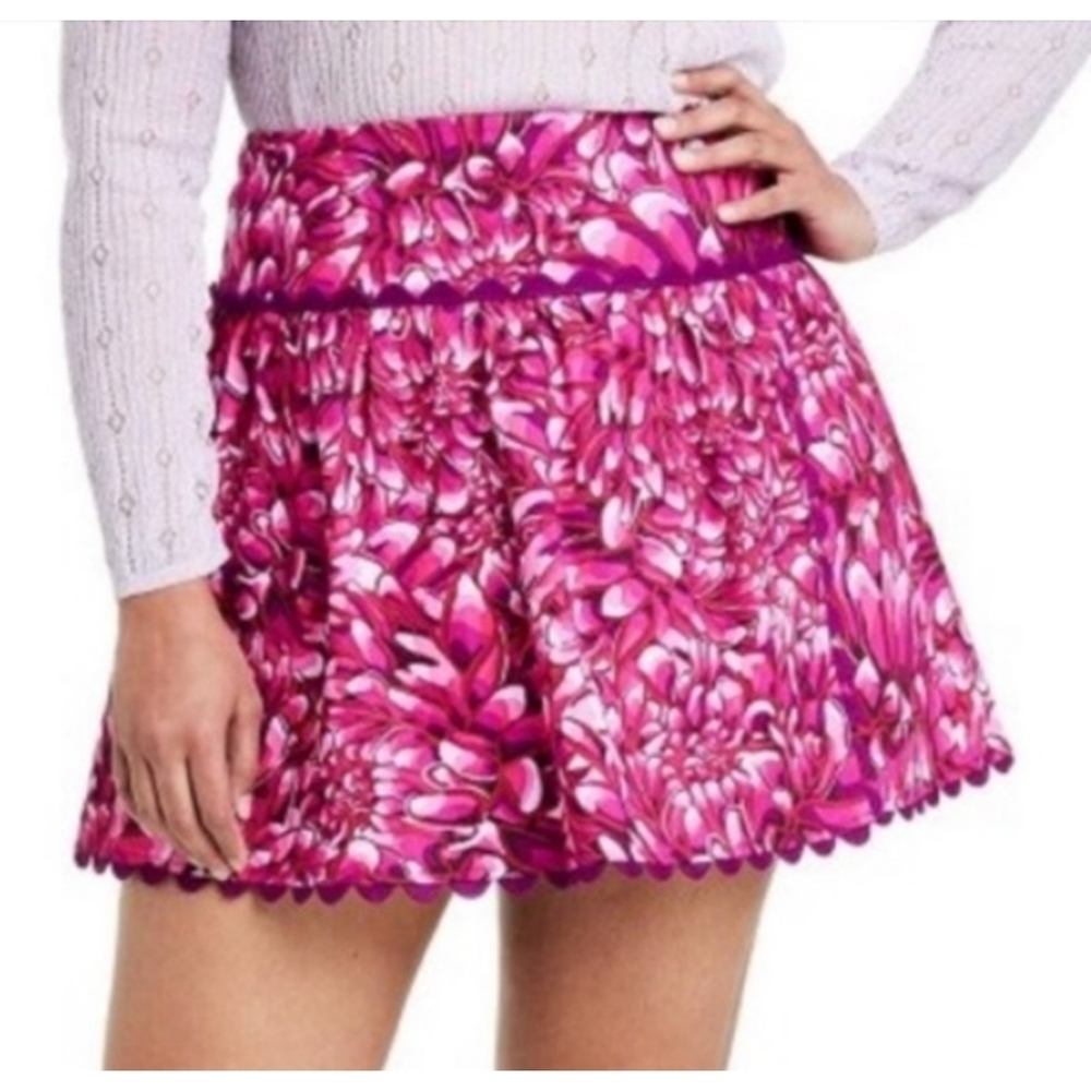 Kika Vargas × Target Floral Scallop edge Mini skirt Pink Size 0